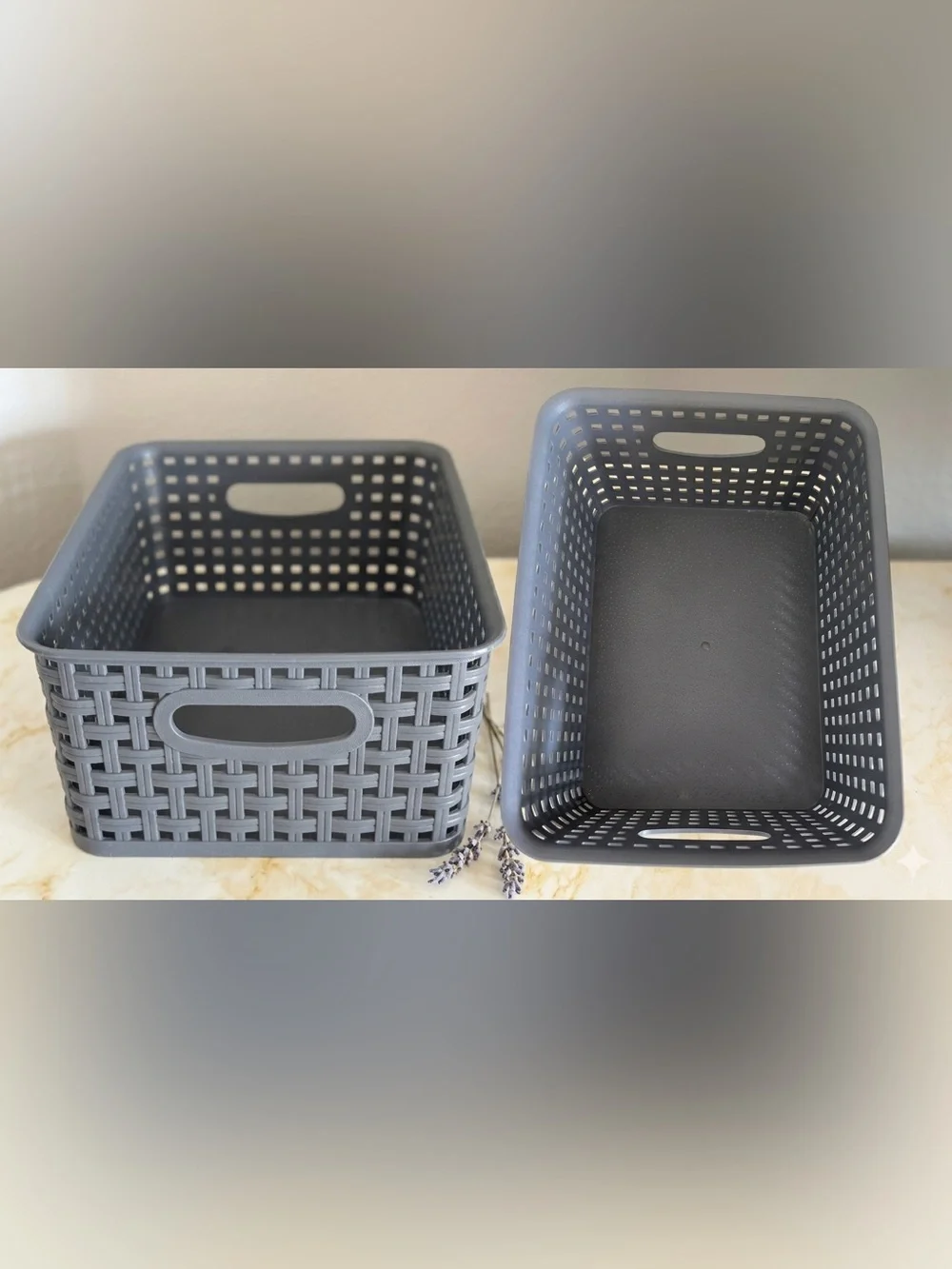 Modern Woven-Style Storage Baskets